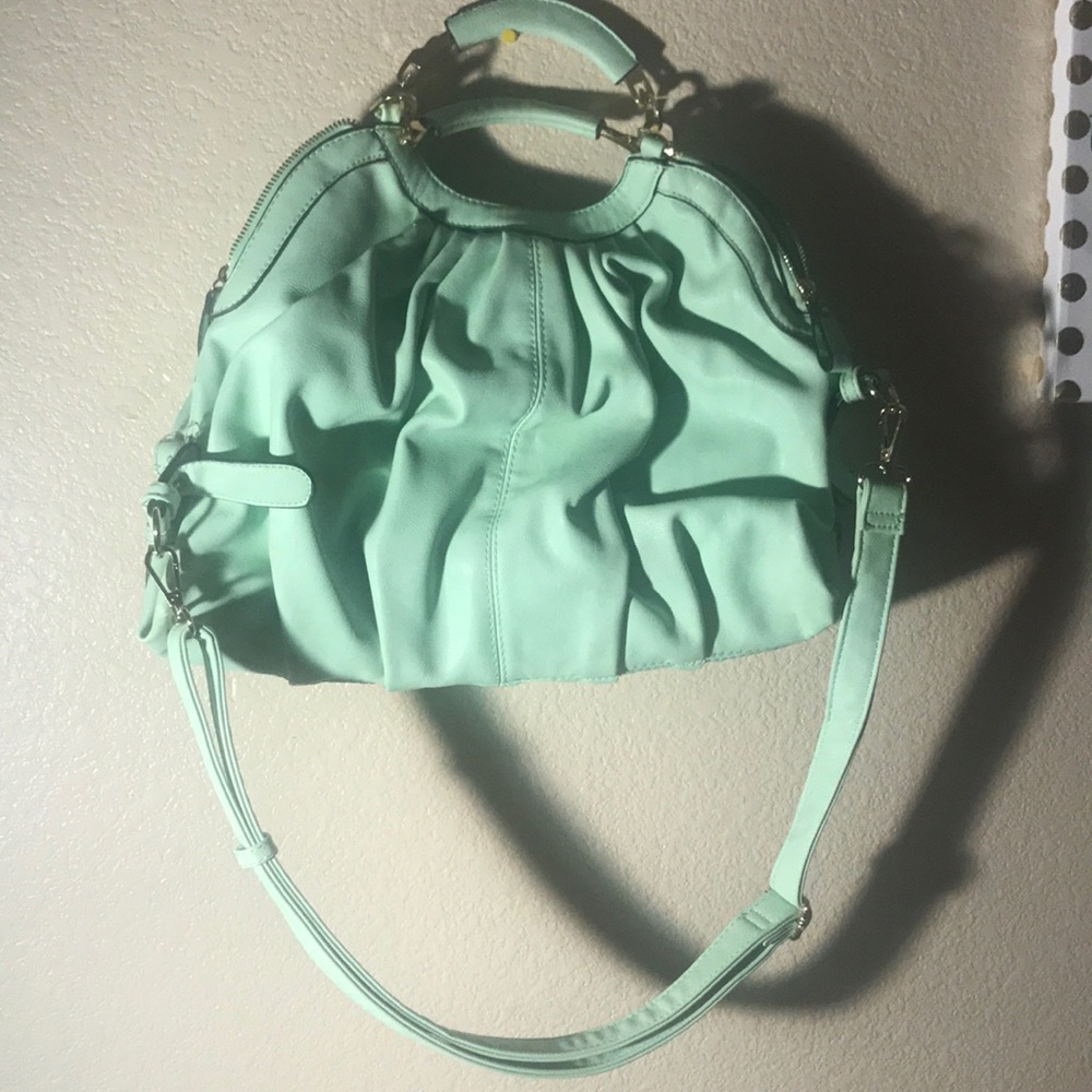 A teal purse